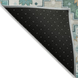Addison Chantille ACN2123 Ethnic Machine Made Transitional Teal Rug