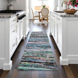 Addison Chantille ACN2125 Stripes Machine Made Transitional Blue Rug