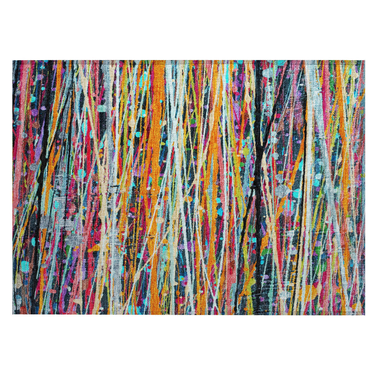Addison Chantille ACN2125 Stripes Machine Made Transitional Orange Rug