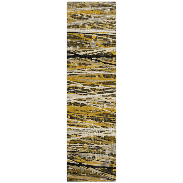Addison Chantille ACN2126 Stripes Machine Made Transitional Brown Rug