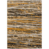 Addison Chantille ACN2126 Stripes Machine Made Transitional Copper Rug
