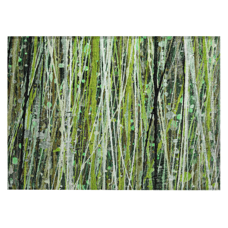 Addison Chantille ACN2126 Stripes Machine Made Transitional Green Rug