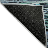 Addison Chantille ACN2126 Stripes Machine Made Transitional Teal Rug