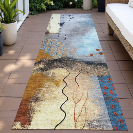 Addison Chantille ACN2127 Modern Machine Made Transitional Copper Rug