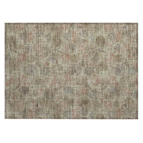 Addison Chantille ACN2128 Floral Machine Made Transitional Brown Rug