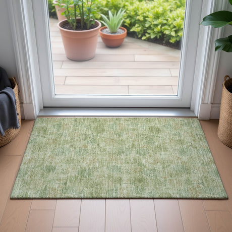 Addison Chantille ACN2128 Floral Machine Made Transitional Sage Rug