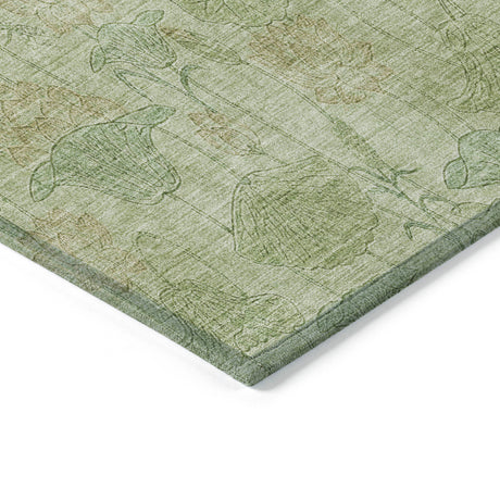 Addison Chantille ACN2128 Floral Machine Made Transitional Sage Rug