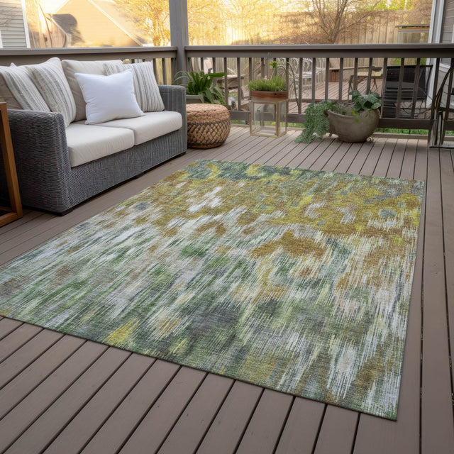 Addison Chantille ACN2129 Abstract Machine Made Transitional Brown Rug