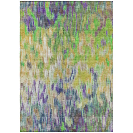 Addison Chantille ACN2129 Abstract Machine Made Transitional Green Rug