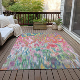 Addison Chantille ACN2129 Abstract Machine Made Transitional Pink Rug