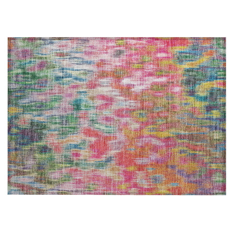 Addison Chantille ACN2129 Abstract Machine Made Transitional Pink Rug