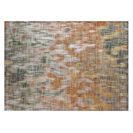 Addison Chantille ACN2129 Abstract Machine Made Transitional Terracotta Rug