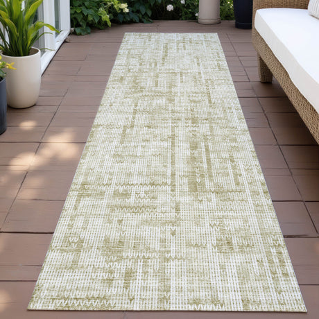 Addison Chantille ACN2130 Stripes Machine Made Transitional Beige Rug
