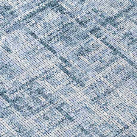 Addison Chantille ACN2130 Stripes Machine Made Transitional Blue Rug