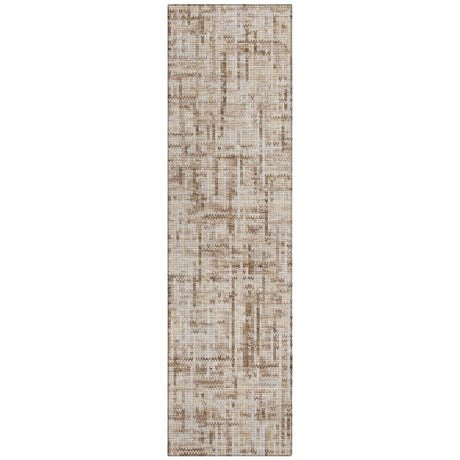 Addison Chantille ACN2130 Stripes Machine Made Transitional Brown Rug