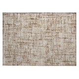Addison Chantille ACN2130 Stripes Machine Made Transitional Brown Rug