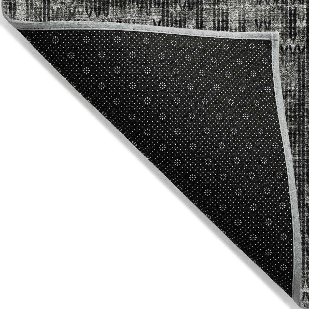 Addison Chantille ACN2130 Stripes Machine Made Transitional Charcoal Rug