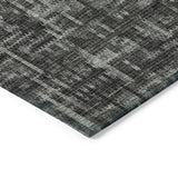 Addison Chantille ACN2130 Stripes Machine Made Transitional Charcoal Rug