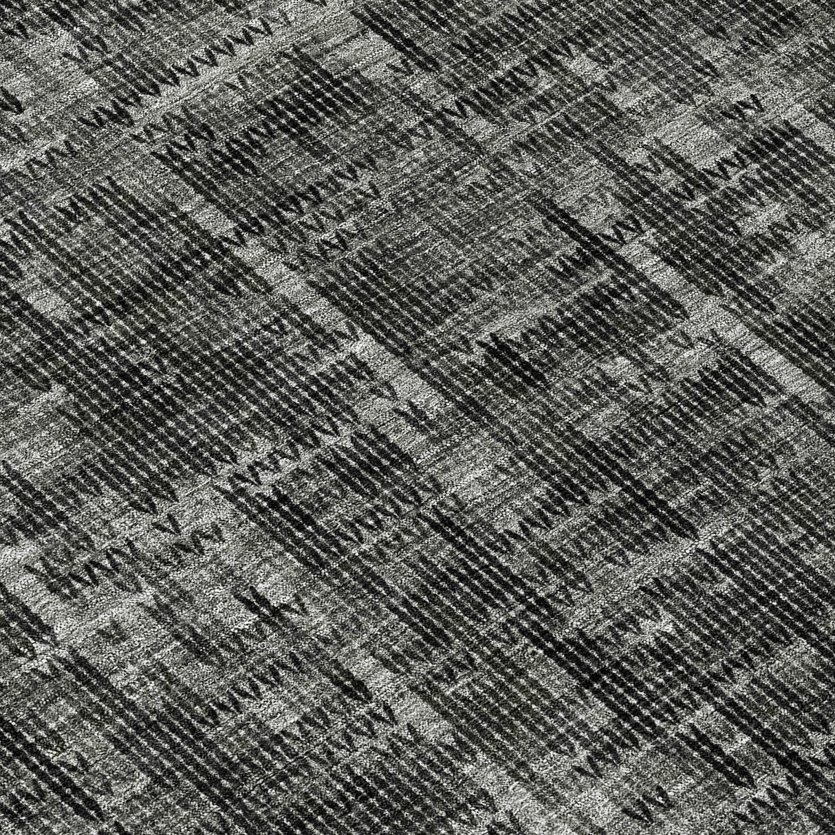 Addison Chantille ACN2130 Stripes Machine Made Transitional Charcoal Rug