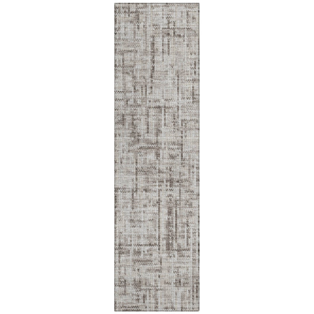 Addison Chantille ACN2130 Stripes Machine Made Transitional Taupe Rug