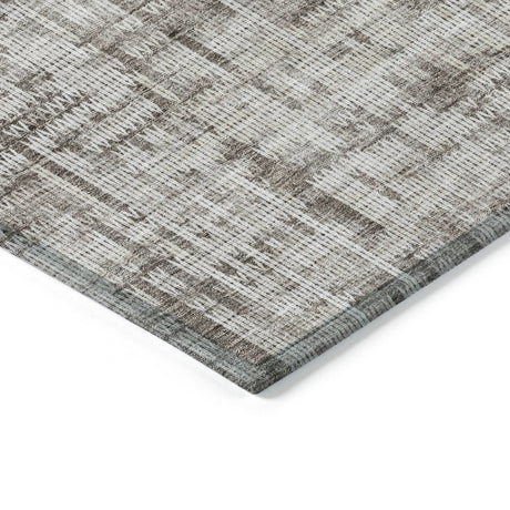 Addison Chantille ACN2130 Stripes Machine Made Transitional Taupe Rug