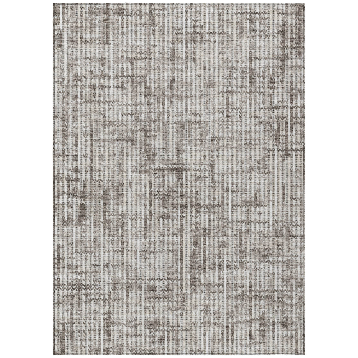 Addison Chantille ACN2130 Stripes Machine Made Transitional Taupe Rug