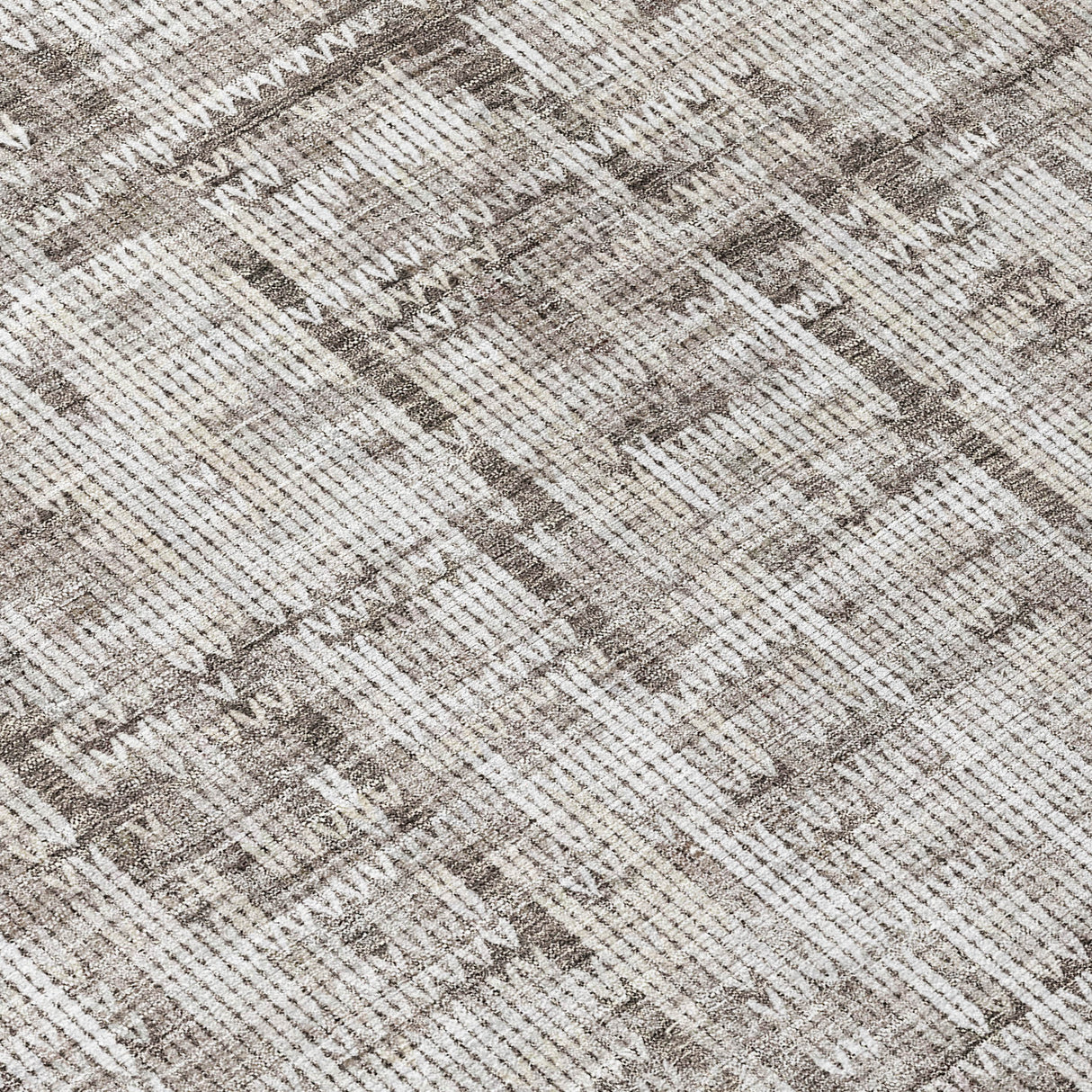 Addison Chantille ACN2130 Stripes Machine Made Transitional Taupe Rug