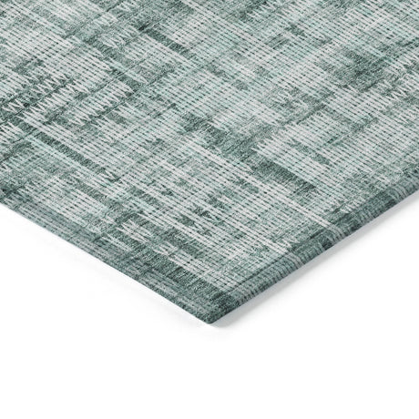 Addison Chantille ACN2130 Stripes Machine Made Transitional Teal Rug