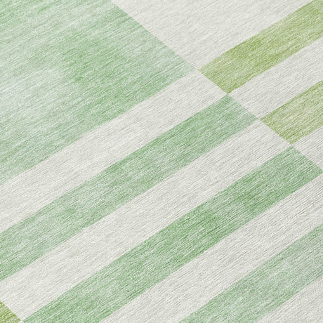 Addison Chantille ACN2131 Geometric Machine Made Transitional Green Rug
