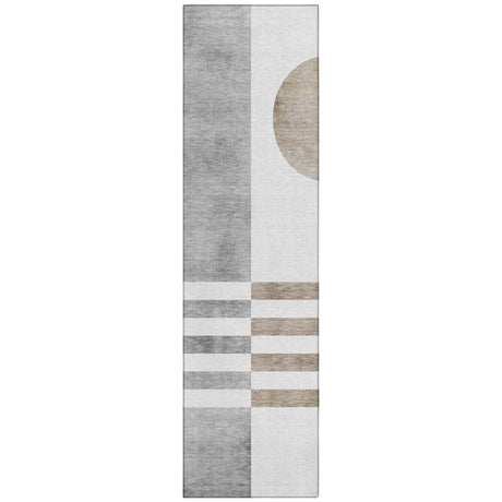 Addison Chantille ACN2131 Geometric Machine Made Transitional Ivory Rug