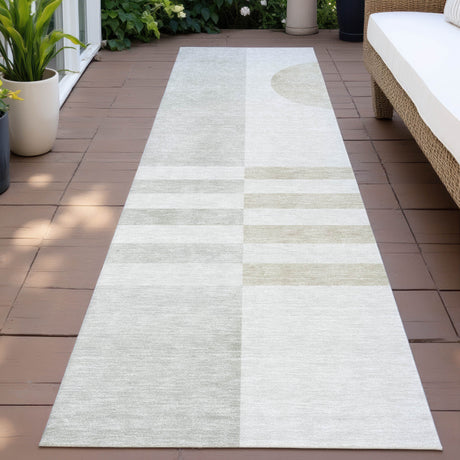 Addison Chantille ACN2131 Geometric Machine Made Transitional Linen Rug