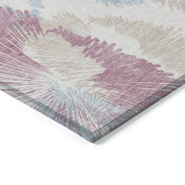 Addison Chantille ACN2132 Floral Machine Made Transitional Blush Rug