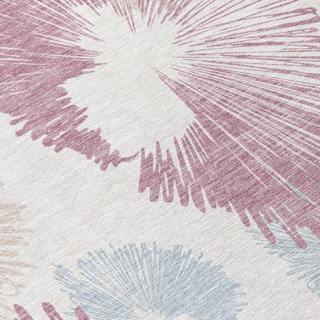 Addison Chantille ACN2132 Floral Machine Made Transitional Blush Rug