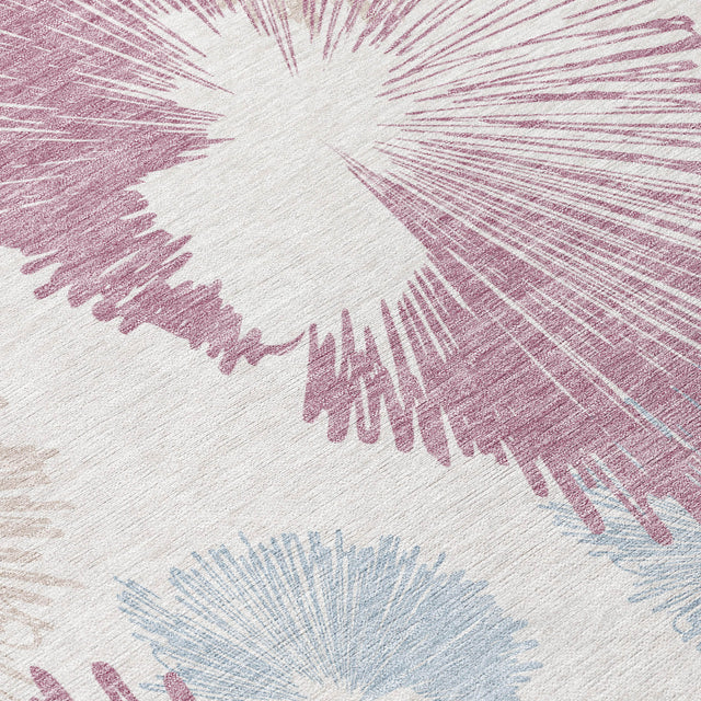 Addison Chantille ACN2132 Floral Machine Made Transitional Blush Rug