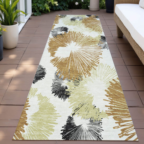 Addison Chantille ACN2132 Floral Machine Made Transitional Copper Rug