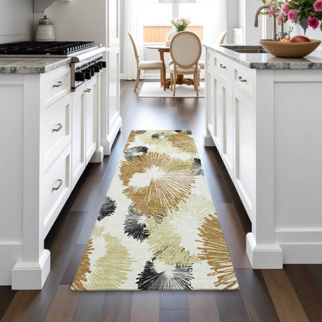 Addison Chantille ACN2132 Floral Machine Made Transitional Copper Rug