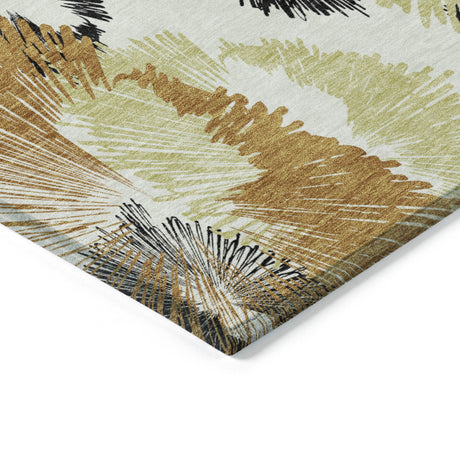 Addison Chantille ACN2132 Floral Machine Made Transitional Copper Rug