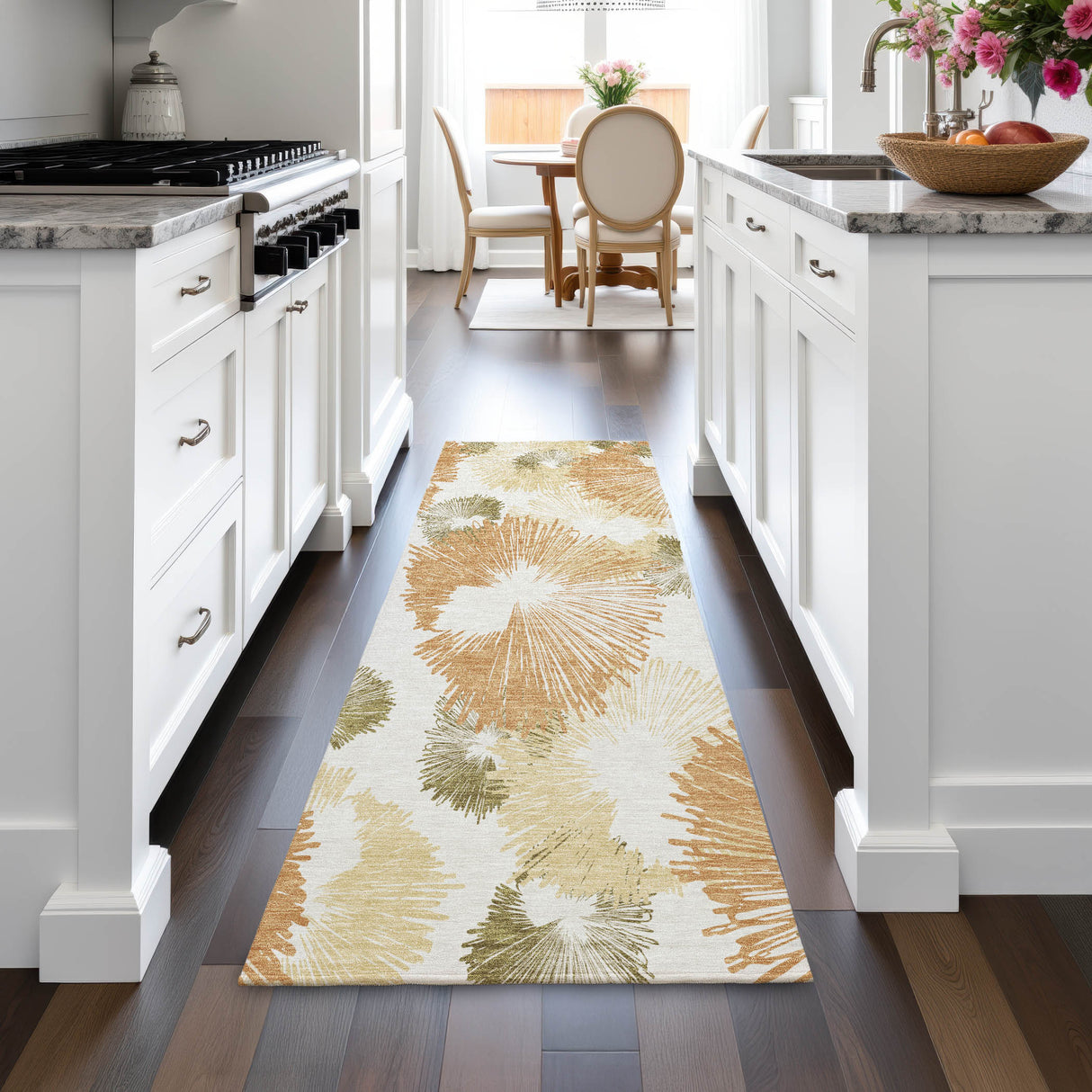 Addison Chantille ACN2132 Floral Machine Made Transitional Coral Rug