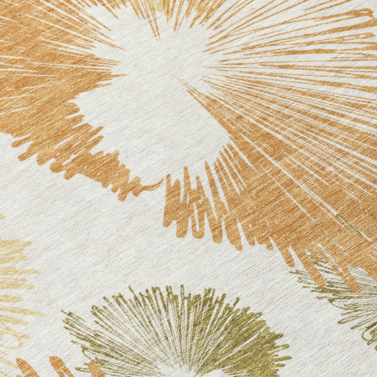 Addison Chantille ACN2132 Floral Machine Made Transitional Coral Rug