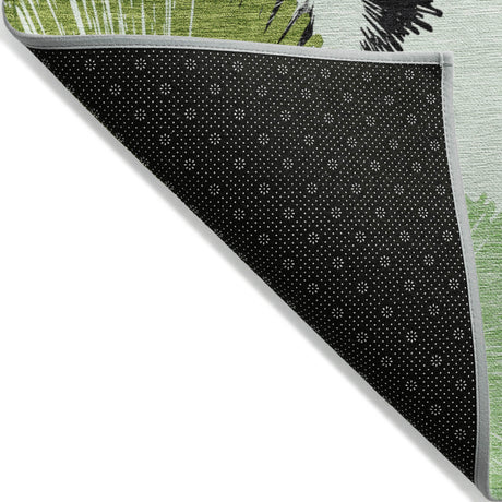 Addison Chantille ACN2132 Floral Machine Made Transitional Olive Rug