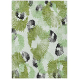 Addison Chantille ACN2132 Floral Machine Made Transitional Olive Rug