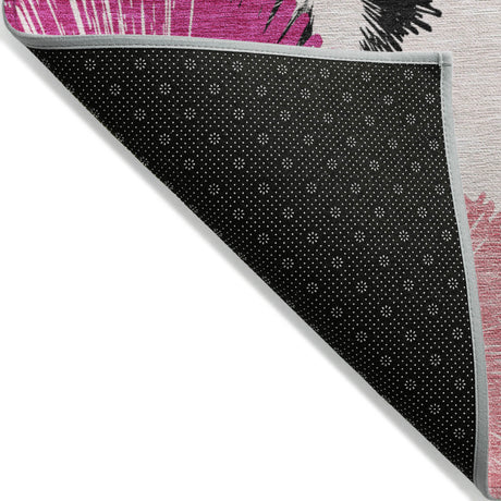 Addison Chantille ACN2132 Floral Machine Made Transitional Pink Rug