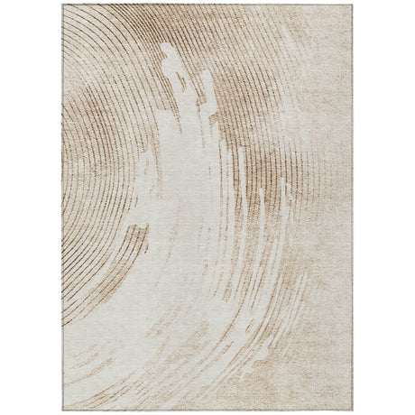Addison Chantille ACN2133 Swirls Machine Made Transitional Brown Rug