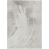 Addison Chantille ACN2133 Swirls Machine Made Transitional Ivory Rug