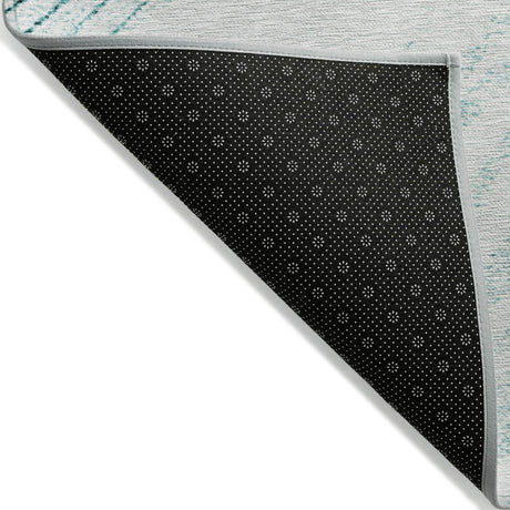 Addison Chantille ACN2133 Swirls Machine Made Transitional Teal Rug