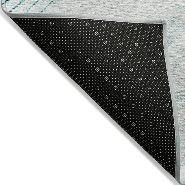 Addison Chantille ACN2133 Swirls Machine Made Transitional Teal Rug