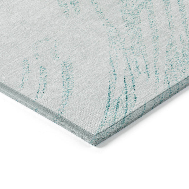 Addison Chantille ACN2133 Swirls Machine Made Transitional Teal Rug