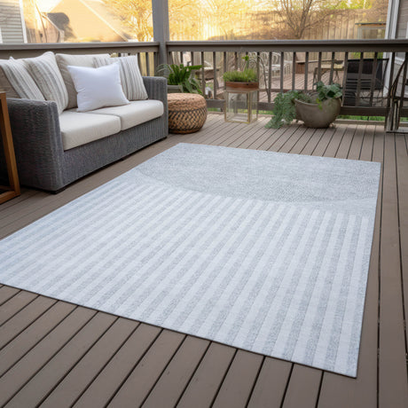 Addison Chantille ACN2134 Geometric Machine Made Transitional Blue Rug