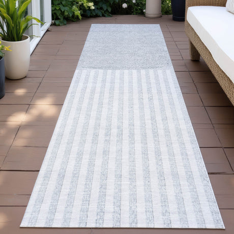 Addison Chantille ACN2134 Geometric Machine Made Transitional Blue Rug