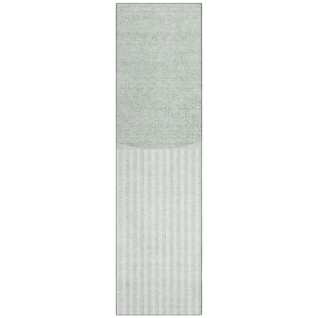 Addison Chantille ACN2134 Geometric Machine Made Transitional Green Rug